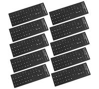 ELAYARD 10 pièces Autocollants Clavier Italien Mat Protection Durable Conversion Facile pour Claviers Dordinateur Portable et Bureau