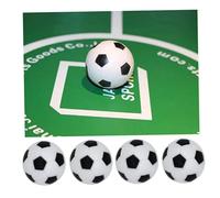 ELAYARD 10 pièces Balles de Foot Mini Foot Boules de Remplacement Durables Plastique Noir Blanc Accessoires Essentiels pour Jeux de Table et Fêtes Anniversaire