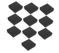 ELAYARD 10 pièces Boîtes à Bijoux Rectangulaires Noires avec Coussin Mousse pour Présentation Rangement Bagues Colliers et Montres Coffrets Cadeaux Polyvalents