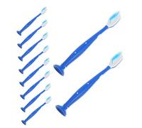 ELAYARD 10 pièces Brosse à Dents Mini Portable à Manche Court avec Poils Souples pour Voyage Camping Usage Prison et Établissements Sécurisés Design Antiauto-mutilation Rangement Facile