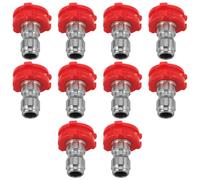 ELAYARD 10 Pièces Buse de Nettoyeur Haute Pression Embouts Multi-Fonction pour Tuyau Haute Pression Jet Concentré pour Lavage Auto et Nettoyage Jardin Adaptateur Connecteur Rapide