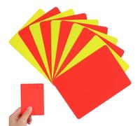 ELAYARD 10 pièces Cartes Arbitre Football PVC Rouge Jaune Souples Ensemble Pratique pour Matchs Soccer Accessoire Multi-Fonction
