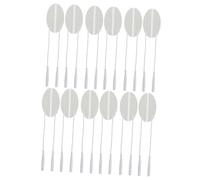 ELAYARD 10 pièces Coussinets de Massage Silicone Blanc Pads Électrodes Professionnels Auto-adhésifs pour Stimulation Musculaire et Massage Cervical et Dorsal