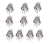 ELAYARD 10 Pièces Décorations Ongles Manucure DIY Main Squelette Crâne Art Ongle Halloween Charme Jour des Morts