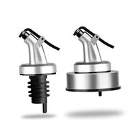 ELAYARD 10 pièces Lot de Becs Verseurs pour Bouteilles Acier Inoxydable Anti-fuite et Anti-poussière Accessoires de Cuisine pour Restaurants et Bars