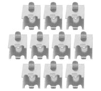 ELAYARD 10 Pièces Lot de Clips INOX pour Étagère Congélateur Supports Robustes sans Métal Fixation Facile pour Réfrigérateur et Congélateur Accessoires Durables pour Clayette Frigo