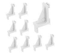 ELAYARD 10 pièces Lot de Clips Plastique pour Étagère de Congélateur et Réfrigérateur Support Ajustable pour Rangement Optimisé Accessoires Robustes pour Frigo Américain et Froids