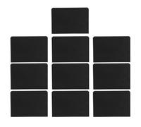 ELAYARD 10 pièces Mini Tableau Forme Petit Panneau Effaçable pour Message Ardoise de Table Stable PVC pour Mariage Restaurant et Cuisine Écriture Craie Facile et Réutilisable