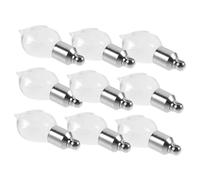 ELAYARD 10 pièces Mini Transparent Glass Pendant Bottles with Screw Caps Empty Refillable Perfume and Essential Oil Bottles for DIY Necklace and Bracelet Crafting