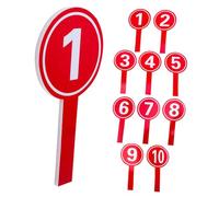 ELAYARD 10 pièces Palettes de Score Manuelles Réutilisables Tableaux de Bord Pratiques Multifonctions pour Vote et Notation