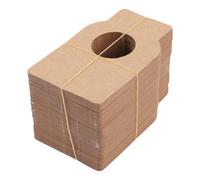 ELAYARD 100 Étiquettes Suspendues en Papier Kraft 57X89 CM pour Bouteilles de Vin Marqueurs pour Cave à Vin Lot de 100 Pièces Jaunes pour Identification et Décoration de Goulots