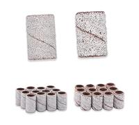 ELAYARD 100 pièces Bandes de Ponçage pour Ongles Anneaux Abrasifs Manucure Pédicure Accessoires Ponceuse Ongles pour Polissage Naturel et Artificiel