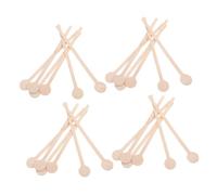 ELAYARD 100 pièces Bâtonnets pour Café Touillettes à Embouts Ronds pour Mélanger Boissons Chaudes et Froides Agitateurs Écologiques pour Café Thé Lait Cocktails Usage Réutilisable