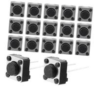ELAYARD 100 pièces Bouton Poussoir Tactile Momentané Interrupteur à Deux pour Breadboard Pcb Facile à Installer et Contrôler par Simple Pression