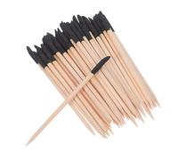 ELAYARD 100 pièces Lot de Bâtons de Ponçage Double Tête Bois pour Manucure Accessoires Précision pour Modèles Plastique Bois et Soin Ongles Sticks Abrasifs Multifonctions pour Décors Nail