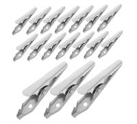 ELAYARD 100 Pièces Mini Alligator Clips Métal Pinces Ressort Petites pour Panneaux Signalétiques Clips Ajustables pour Artisanat et Test Électrique Supports Polyvalents pour Bureaux et