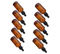 ELAYARD 10pièces Bouteilles Verre Pour Essence Avec Pipette Flacons Verre Étanches Pour Huiles Essentielles Et Cosmétiques Pour Voyage Et Stockage