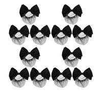 ELAYARD 12 Pièces Hair Bun Nets With Bowknot Elastic Mesh Professional Hair Bun Covers For Women Working In Banks Hotels Restaurants Stylish For Effortless Styling
