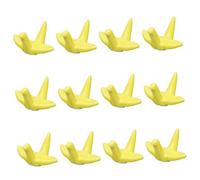 ELAYARD 12 Pièces Lot de Repose Baguettes Céramique Forme Origami Jaune Support Stable et Élégant pour Table Maison et Banquet Antidérapant et Facile à Nettoyer