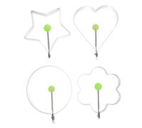 ELAYARD 12 pièces Moule à Œufs Acier Inoxydable Épais Anneaux de Cuisson pour Œufs Pancakes et Omelettes pour Friteuse et Cuisson Facile