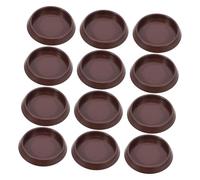 ELAYARD 12 Pièces Patins Plastique Dérapants pour Roulette Meuble Rond Protection Sol Empêche Rayures et Roulement pour Tapis et Sol