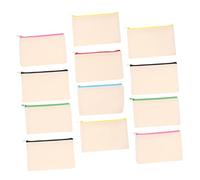 ELAYARD 12 pièces Trousse Toile avec Fermeture Éclair Sac Multifonction pour Maquillage Crayons et Poche Pratique pour Voyage et Personnalisation Créative Couleur Couleur Aléatoire