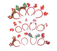 ELAYARD 12pièces Bandeaux de Noël Lot de Décorations pour Cheveux Serre-têtes Festifs Accessoires pour Cheveux de Noël Style Aléatoire
