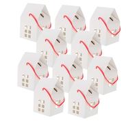 ELAYARD 15 Pièces Boîtes Cadeaux Papier Forme Maison Blanches Boîtes Bonbons Multifonctions pour Fête Emballages Cadeaux Élégants et Pratiques pour Petites Douceurs