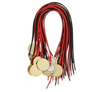 ELAYARD 15 pièces Piezo Pickup Discs With Wire Brass Acoustic Transducer For Guitar Easy Install Microphone Buzzer Elements