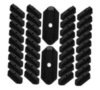 ELAYARD 150 Pièces Clips de Fixation Plastique pour Planches de Terrasse Composite Système de Fixation Cachée Écart Haute Résistance Installation Facile pour Planchers Extérieurs