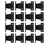 ELAYARD 16 Ensembles Kit de Fixation pour Meubles Panneau de Meuble à Fixation Rapide Clips de Connexion pour Armoires de Placard Supports à Boucle Invisibles