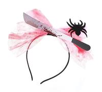 ELAYARD 1pièce Bandeau Halloween Carnaval Créatif Avec Design Unique Et Confort Accessoire De Fête Pour Femme Tête De Démon Rouge Et Noir