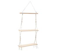 ELAYARD 1pièce Étagère Murale Fil pour Plantes Support à Fleurs Tissé Main pour Décor Intérieur Et Rangement Double Niveau Suspendu pour Pots De Fleurs Et Accessoires Décoratifs