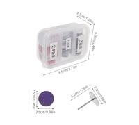 ELAYARD 2 ensembles Disques Abrasifs pour Ongles et Kit de Papiers Abrasifs Colorés pour Ponceuse Remplacement Professionnel pour Pédicure et Manucure