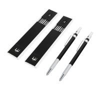 ELAYARD 2 ensembles Lot de Crayons Mécaniques pour Charpentier Porte-mines Précis Métal avec Mines Durables pour Dessin et Marquage sur Matériaux Durs