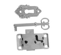 ELAYARD 2 Ensembles Serrures Vintage Métal avec Clé Lot pour Boîte à Bijoux et Meubles Verrous Antirouille pour Armoire et Coffret Décoratif Style Ancien