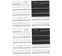 ELAYARD 2 ensembles Stickers Autocollants pour Clavier de Piano Touches Résistants à Lusure et Transpiration Accessoires Pédagogiques Pratiques pour Débutants
