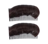 ELAYARD 2 pièces Accessoire Coiffure Insert Volumateur Cheveux pour Femme Peigne Demi-chignon pour Coiffure Élégante et Cheveux Clairsemés Noir et Marron