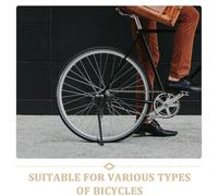 ELAYARD 2 pièces Béquille Vélo Arrière Métal Robuste avec Support Antidérapant Réglable pour Garçon Fille Accessoire Stable pour Parking Vélo Léger et Portable Kit