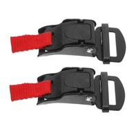 ELAYARD 2 pièces Boucles Attache Casque Clips de Serrage avec Cordelette Fermeture Sûre et Durable pour Casque de
