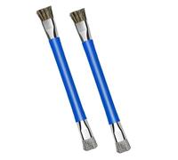 ELAYARD 2 pièces Brosse de Nettoyage Double Tête pour Carte Mère Outil ESD Sécurisé pour Composants Électroniques Nettoyage Clavier et Circuits Lot de Bleu