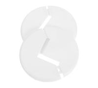 ELAYARD 2 Pièces Cache Tuyau Décoratif Plastique pour Radiateur Mural et Conduite Évacuation Couverture de Bride Ajustable pour Projets de Plomberie Intérieure