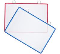 ELAYARD 2 pièces Dossier Suspendu Mural Transparent pour Documents Porte-Documents Portable Plastique Organisation Bureau Maison École Pratique Rangement Fichiers Clair et Stable