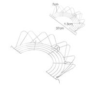 ELAYARD 2 Pièces Égouttoir à Huile Pliable Acier Inoxydable Support Demi Multifonction pour Vapeur et Isolation Thermique Accessoire Cuisine Pratique pour Maison et Restaurant