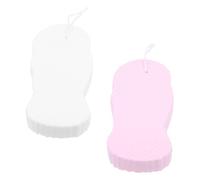 ELAYARD 2 pièces Éponge de Bain Exfoliante Garçon Fille pour Garçon Fille Mousse Douce Nettoyante Petite Légère pour Enlever Peau Morte Adaptée Adultes et Voyage