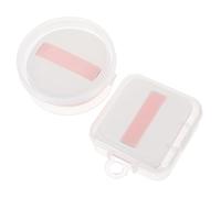 ELAYARD 2 pièces Éponge de Maquillage Réutilisable pour Fond de Teint Douce et Lavable Usage Sec et Humide Applicateur Visage avec Surface Plate et Bords Précis Set avec Boîte de