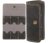 ELAYARD 2 pièces Étui Porte-médiators Guitare Cuir PU Mat Vintage Compact et Protection Rayures pour Plectrums Lot