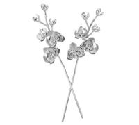 ELAYARD 2 Pièces Flower Hairpin Sticks Lightweight Butterfly Hair Chopsticks For Women Retro Vintage Chinese Style Hair Accessories