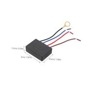 ELAYARD 2 pièces Interrupteur Tactile pour Lampe de Table Gradateur à Quatre Niveaux Module de Contrôle Simple et Abs Accessoire Pratique pour Lampe de Bureau