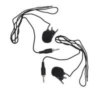 ELAYARD 2 pièces Microphone Cravate à Condensateur Filaire Clip Robuste et Haute Sensibilité pour Enregistrement Conférence et Enseignement Lot